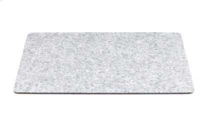 Felt and cork MacBook pad | 26 x 38 cm | light gray