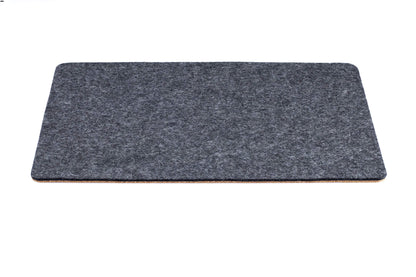 Felt and cork MacBook pad | 26 x 38 cm | anthracite