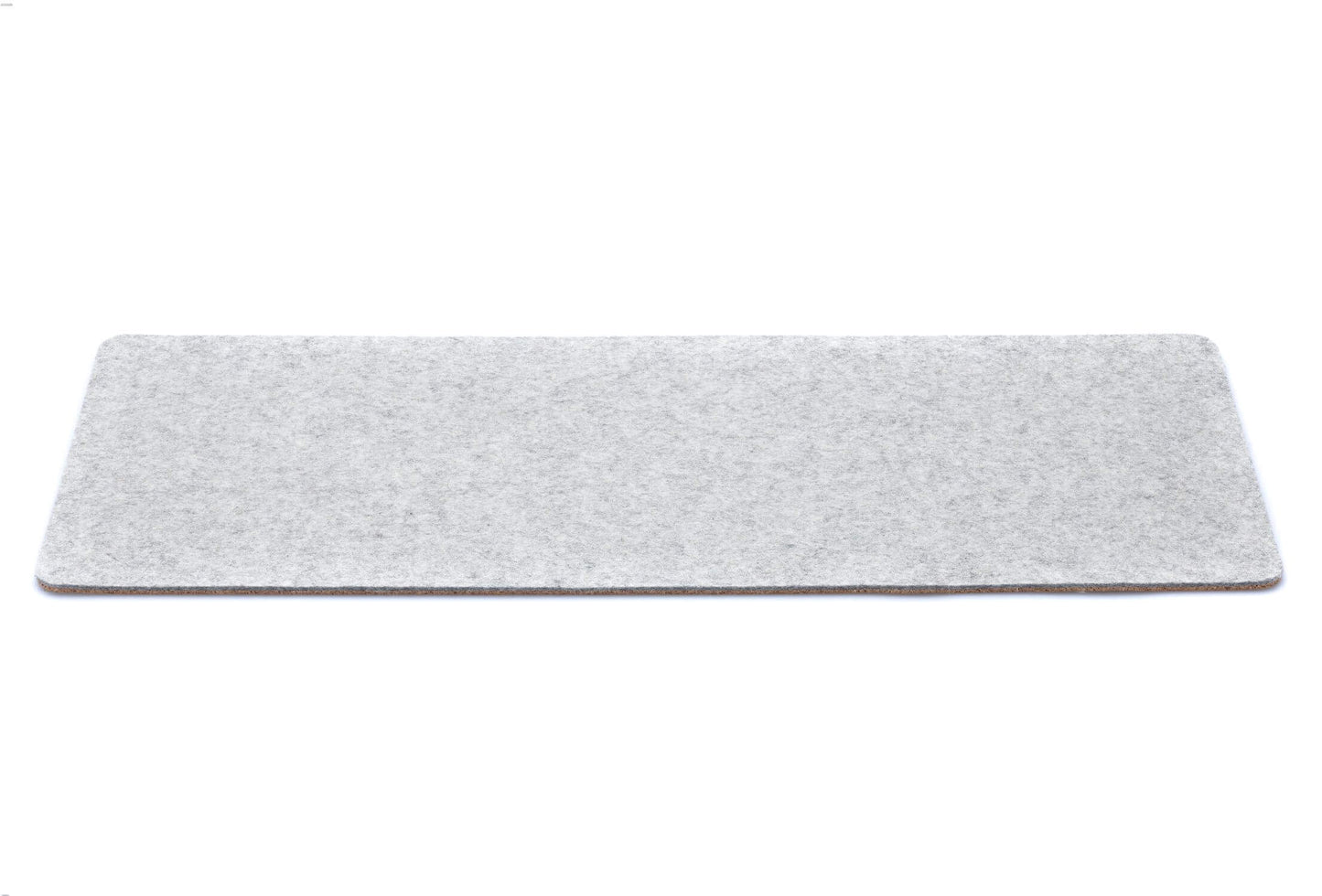 Felt and cork desk pad | 20 x 50 cm | light grey