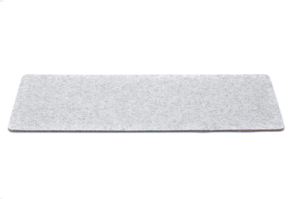 Felt and cork desk pad | 20 x 50 cm | light grey