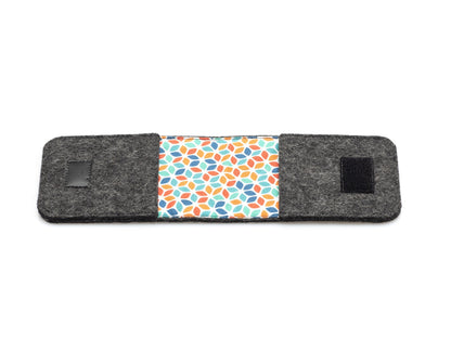 EC card holder made of felt | anthracite - Colorful