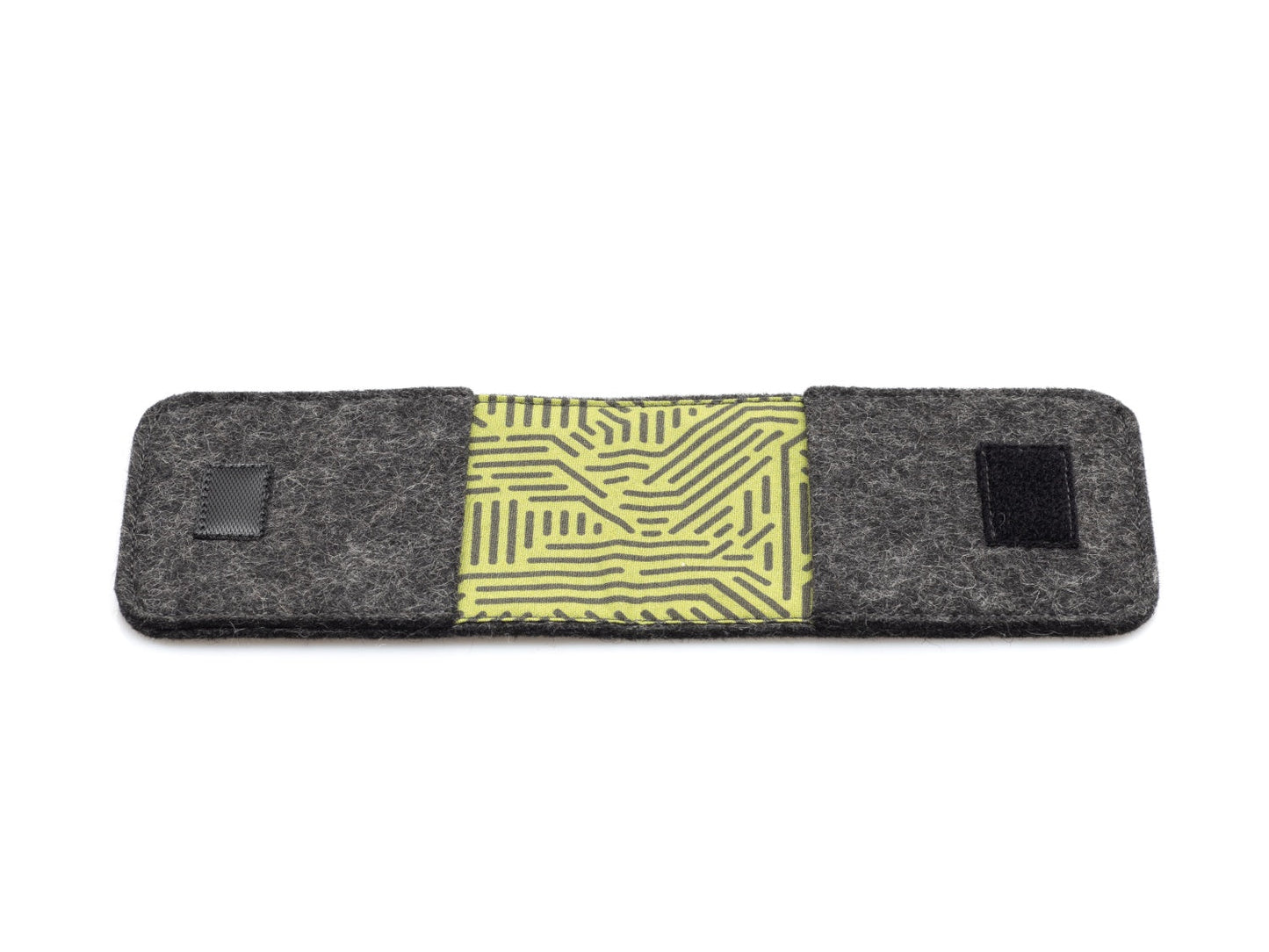 EC Karten Etui aus Filz | anthrazit - Stripes