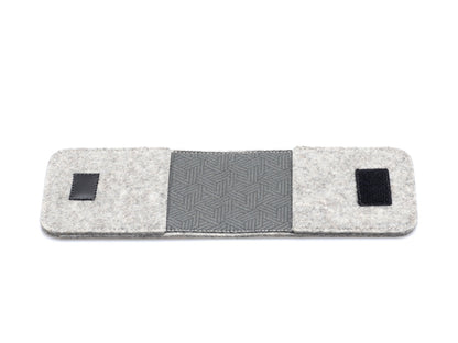 EC card holder made of felt | light grey - Tracks