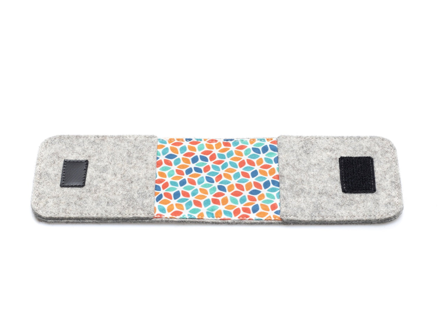 EC card holder made of felt | light gray - Colorful