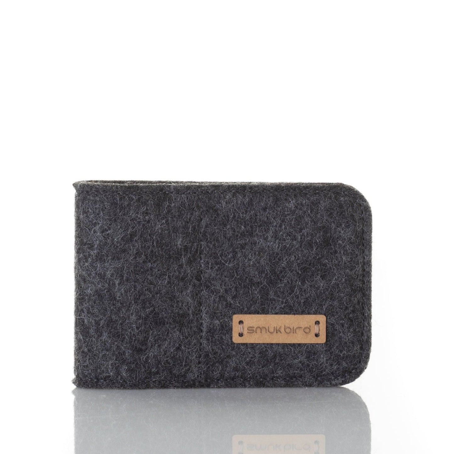 EC card holder made of felt | anthracite - Colorful