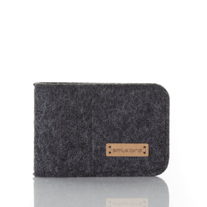 EC card holder made of felt | anthracite - Colorful
