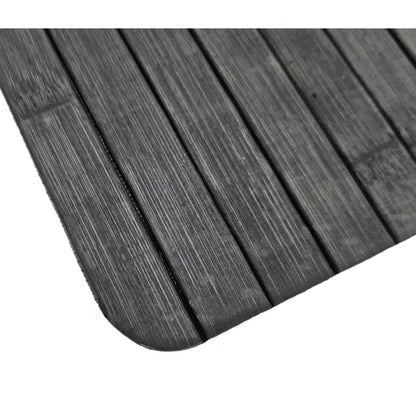 Sofatablett flexibel Bambustablett Bambus Natur anthrazit Armlehnen Schoner