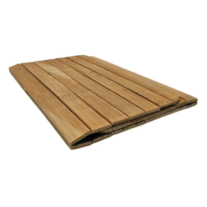 Sofatablett flexibel Bambustablett Bambus Natur anthrazit Armlehnen Schoner