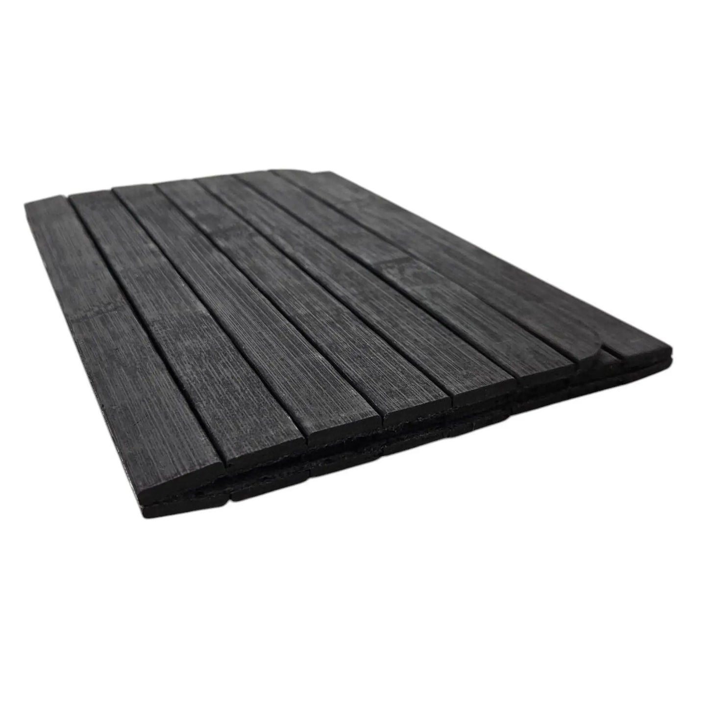 Sofatablett flexibel Bambustablett Bambus Natur anthrazit Armlehnen Schoner