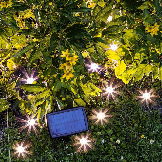 Solarlampen Solarleuchten Gartenbeleuchtung Pflanzstrahler Balkon Kübel Garten 10x LED