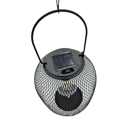 Solarleuchte Metall Gartenleuchte Gartenbeleuchtung warm weiß schwarz LED Leuchte