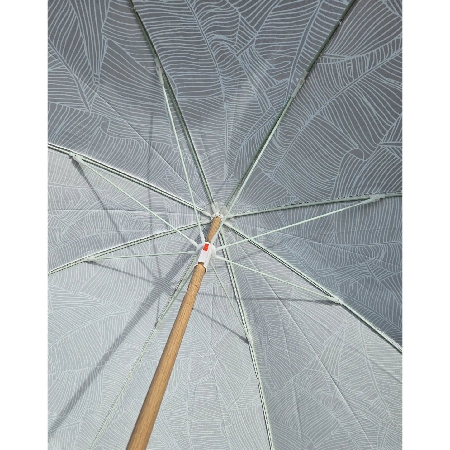 Sonnenschirm Strandschirm Balkonschirm grün creme braun 160 cm UV Schutz 30+