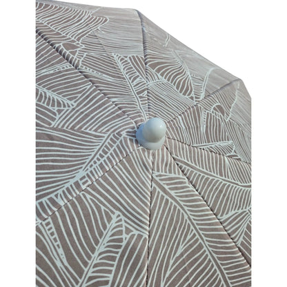 Sonnenschirm Strandschirm Balkonschirm grün creme braun 160 cm UV Schutz 30+