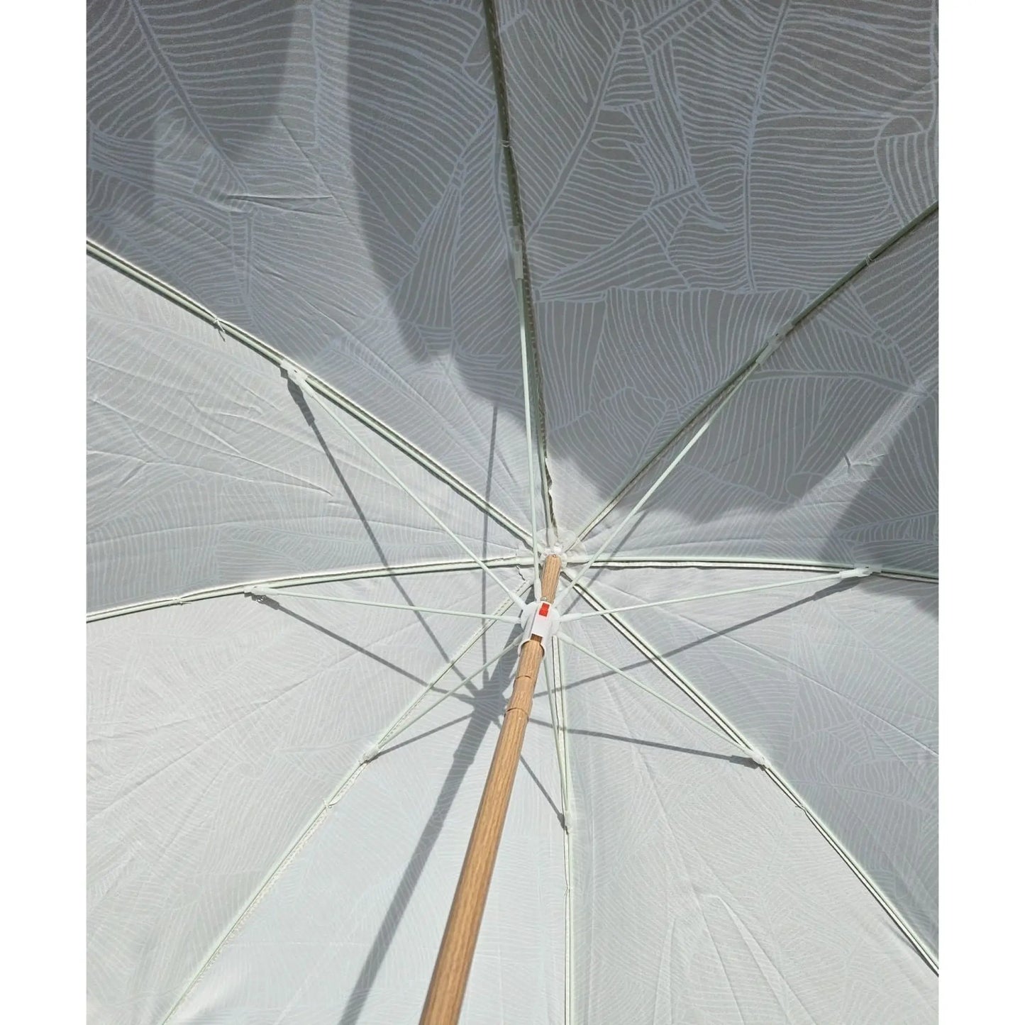 Sonnenschirm Strandschirm Balkonschirm grün creme braun 160 cm UV Schutz 30+