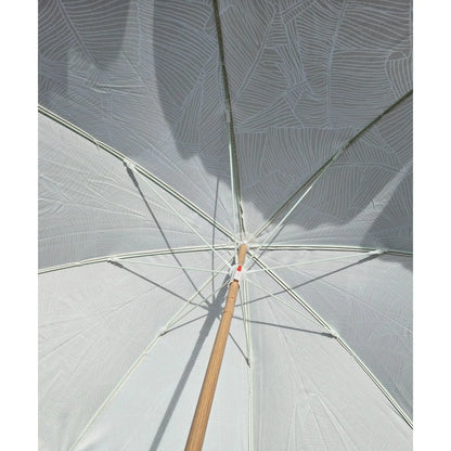 Sonnenschirm Strandschirm Balkonschirm grün creme braun 160 cm UV Schutz 30+