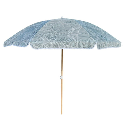 Sonnenschirm Strandschirm Balkonschirm grün creme braun 160 cm UV Schutz 30+