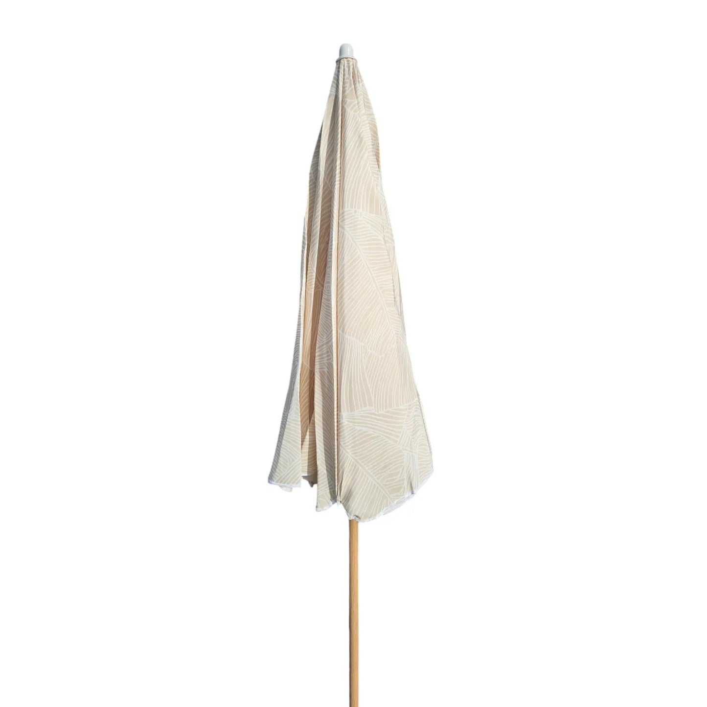 Sonnenschirm Strandschirm Balkonschirm grün creme braun 160 cm UV Schutz 30+