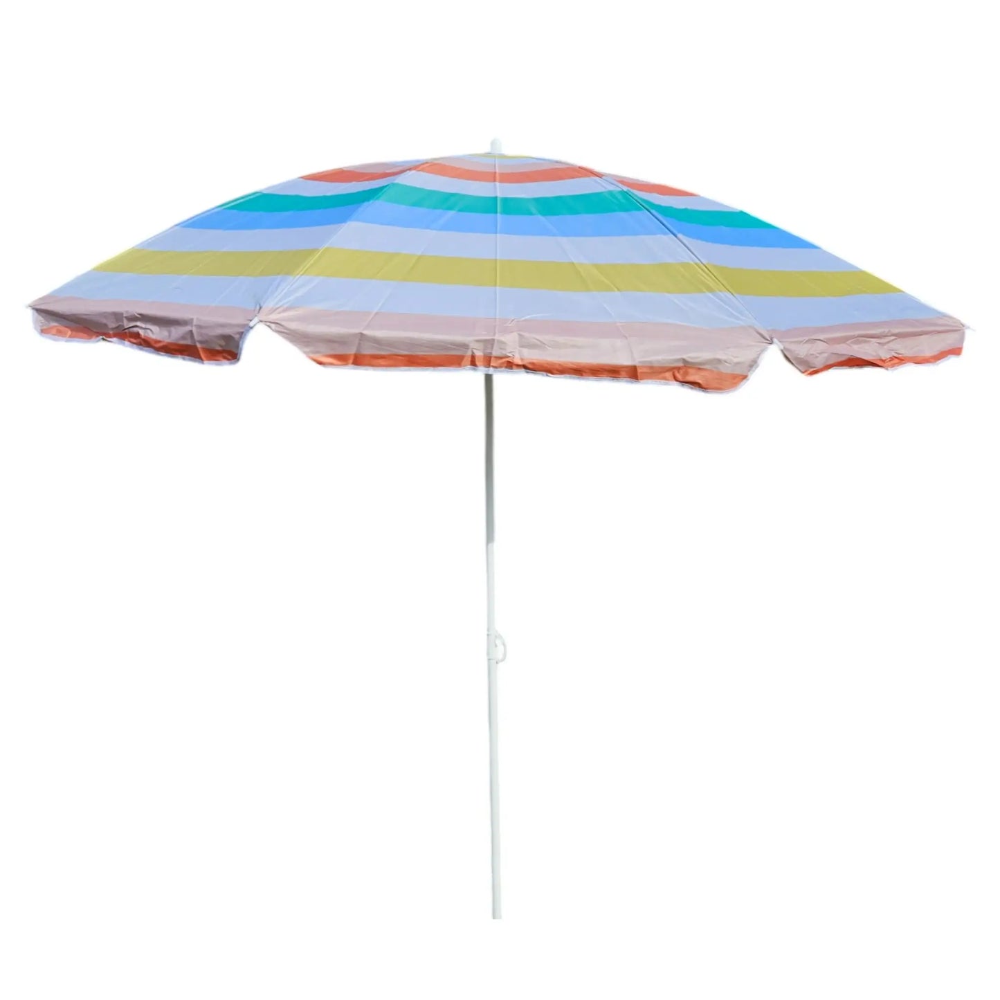 Sonnenschirm Strandschirm Balkonschirm UV Schutz 30+ gestreift 155 cm bunt