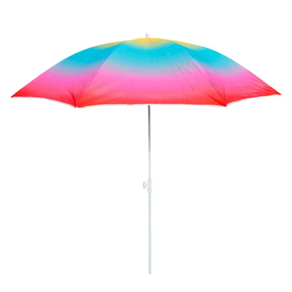 Sonnenschirm Strandschirm Balkonschirm UV Schutz 50+ gelb rot 155 cm bunt