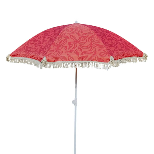 Sonnenschirm Strandschirm Gartenschirm BOHO UV30+ Balkonschirm Fransen 150cm