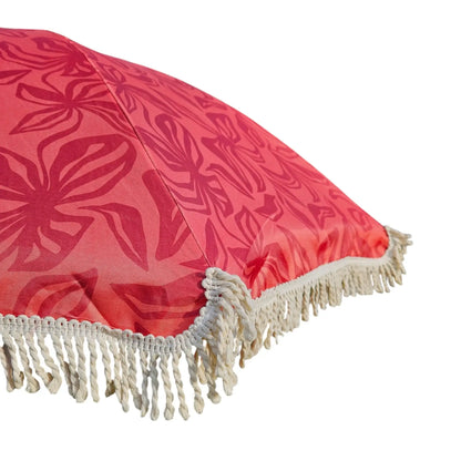 Sonnenschirm Strandschirm Gartenschirm BOHO UV30+ Balkonschirm Fransen 150cm