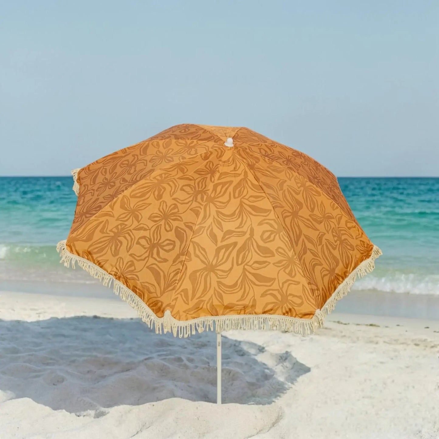 Sonnenschirm Strandschirm Gartenschirm BOHO UV30+ Balkonschirm Fransen 150cm