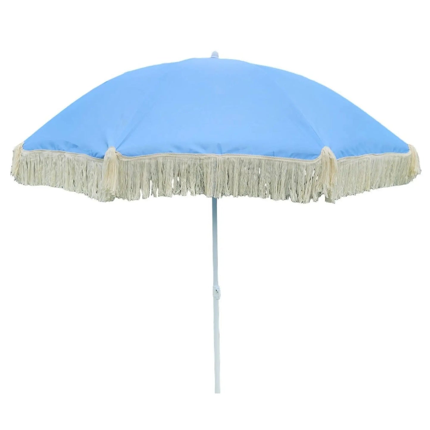 Sonnenschirm Strandschirm Schirm UV Schutz mit Fransen Tasche knickbar Ø 150 cm