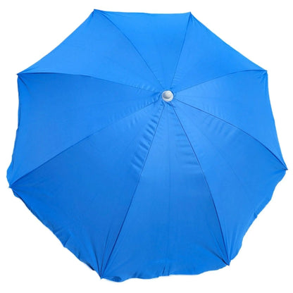 Sonnenschirm Strandschirm Strand Reise Stabil UV Schutz UPF 50+ blau 170 cm