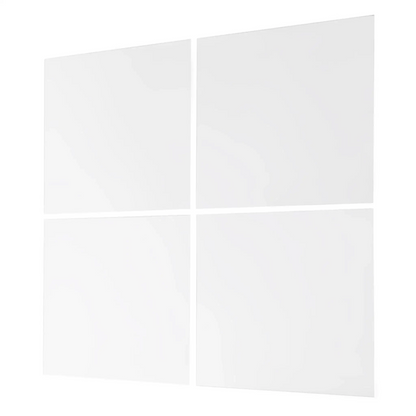 Spiegel Wandspiegel Sechseckig 4er Set Spiegelfliesen SELBSTKLEBEND 30x30 cm