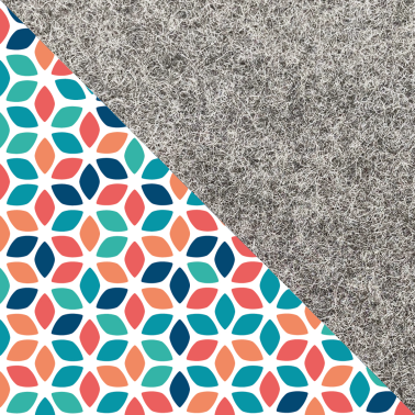 Case for Onyx Boox Volta 4 | made of felt and organic cotton | light gray - colorful | Model "LET"