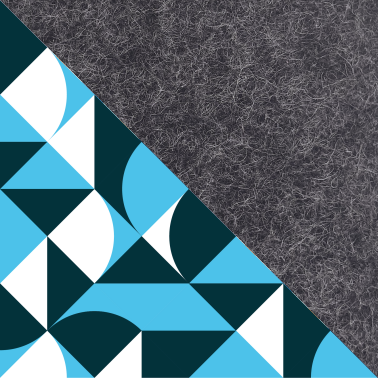 Hülle für Kobo Glo | aus Filz und Bio-Baumwolle | anthrazit - shapes | Modell "LET"