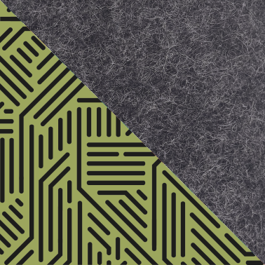 Case for Tolino Vision 6 | Made of felt and organic cotton | Anthracite - stripes | Model "LET"