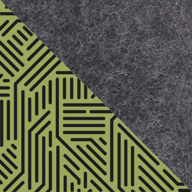 Sleeve for HP 9R3M5EA | Made of felt and organic cotton | Anthracite - Stripes | Model "LET"