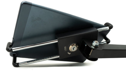SYSTEM-S Wand Decke Halterung Aluminium Arm 180° neigbar drei Gelenke für Tablets von 15 - 30 cm
