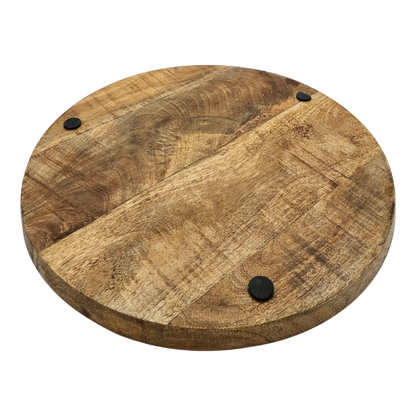 Teller Holzteller Mango Dekoteller Tischdeko Mangoholz Deko Schale Holz Ø 38 cm