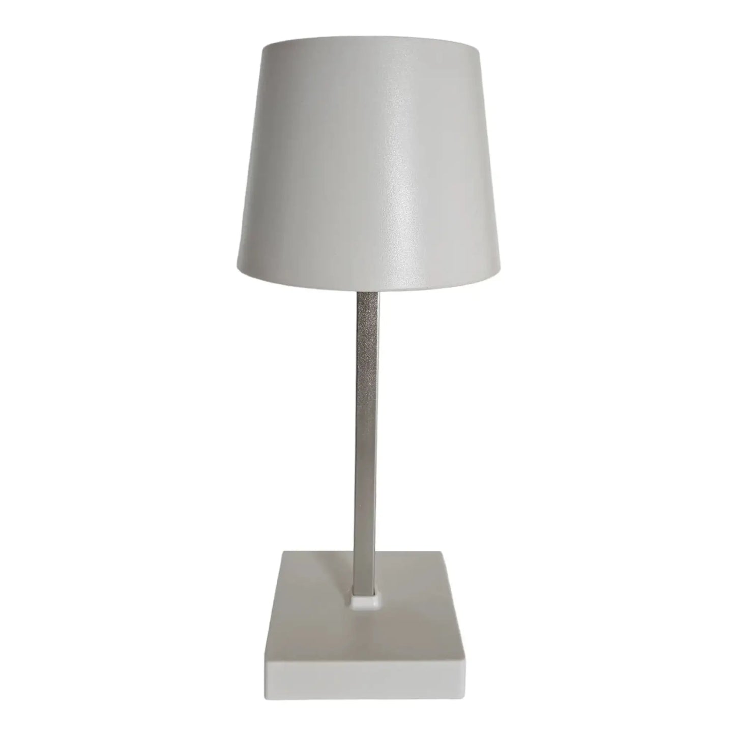 Tischleuchte Touch dimmbar LED Lampe Leuchte weiß silber kabellos Höhe 26 cm