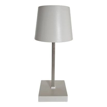 Tischleuchte Touch dimmbar LED Lampe Leuchte weiß silber kabellos Höhe 26 cm