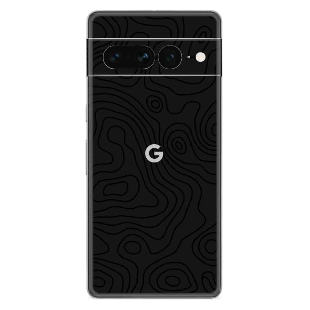 Google Pixel 7 Pro Skin TOPO Black