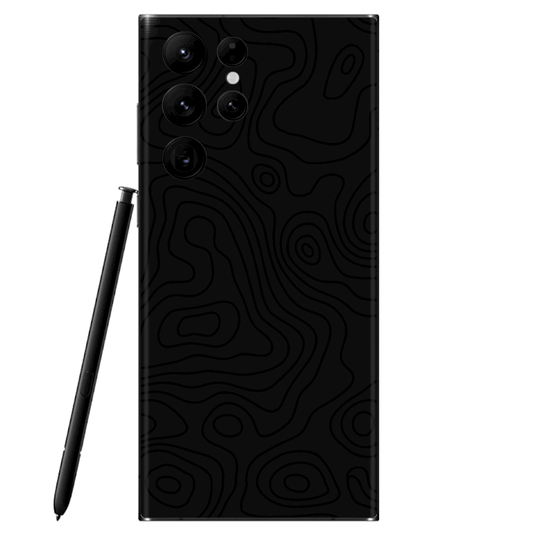 Galaxy S22 Skin TOPO Black