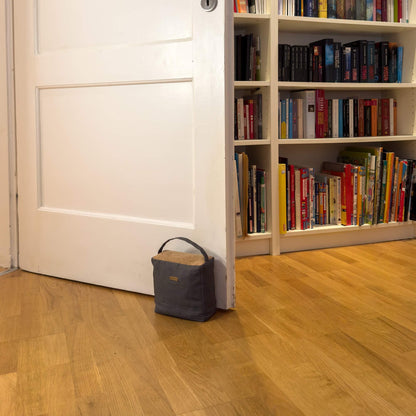 Sustainable doorstop | made from fabric scraps | Tracks
