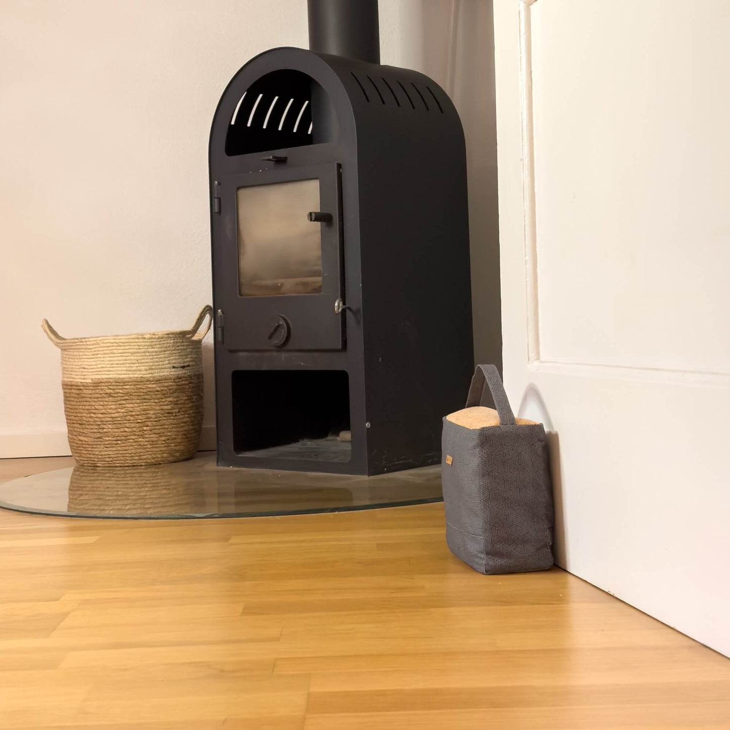 Sustainable doorstop | made from fabric scraps | Tracks