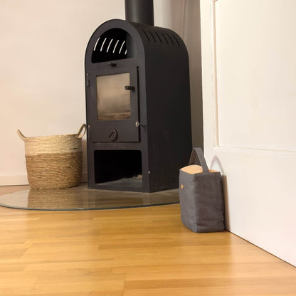 Sustainable doorstop | made from fabric scraps | Tracks