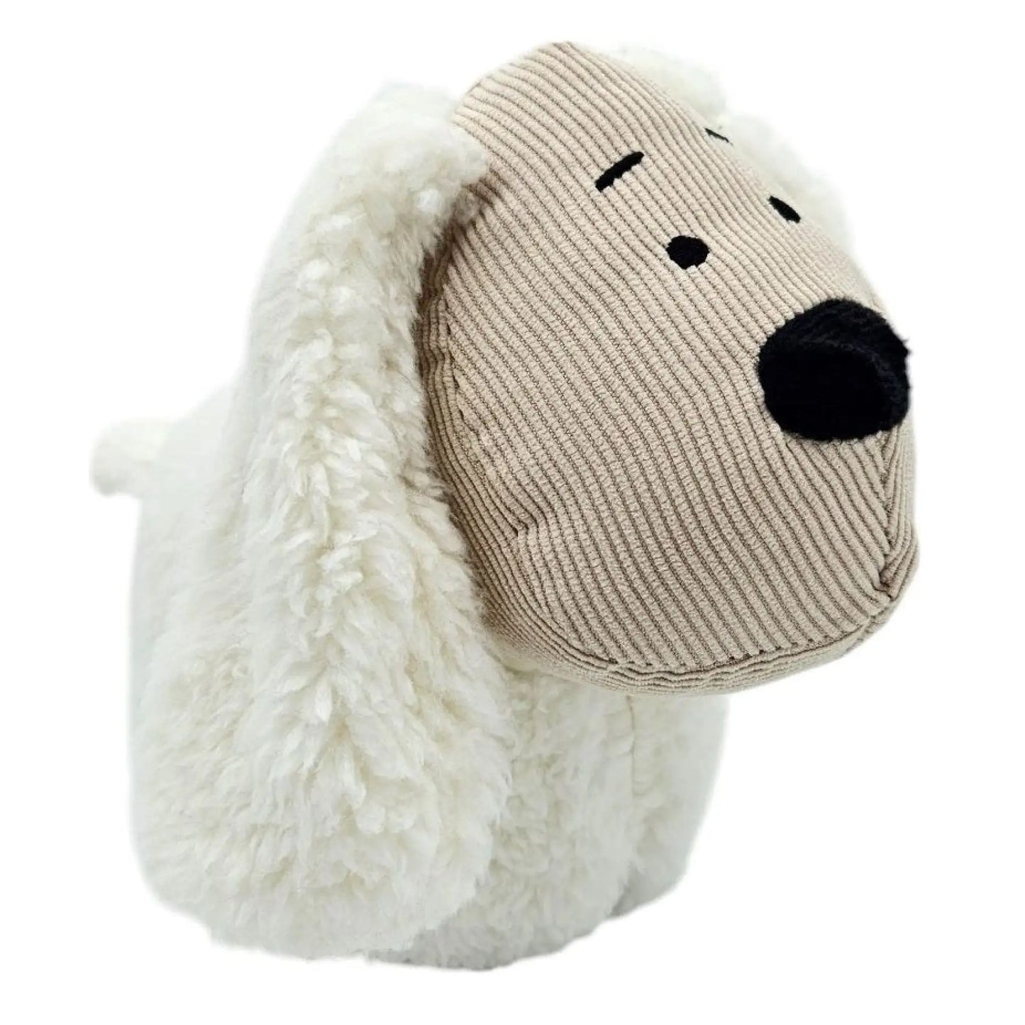 Türstopper Türsack Schaf Kuh Hund Türpuffer für Boden Stoff und Sand weiß beige