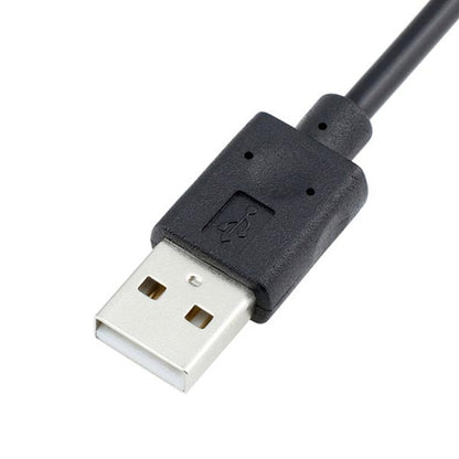 SYSTEM-S USB A Male zu USB C Female Panel Mount Stecker Ladekabel 90 cm