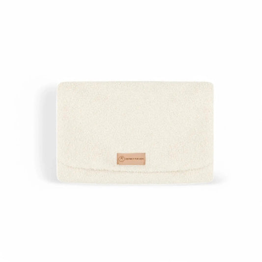 Windeltasche Bouclé – mit Wickelunterlage, unterwegs