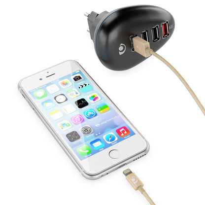 NALIA 2m USB Sync Daten Kabel für iPhone iPad iPod, Ladekabel Nylon Phone Cable