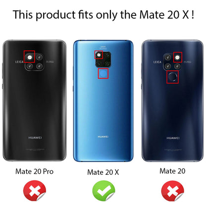 NALIA Ringhülle für Huawei Mate 20X – Ring-Ständer 360° & für Magnet-Halter – GRIP360 (Mattiertes Silikon Case) – Marke aus Berlin