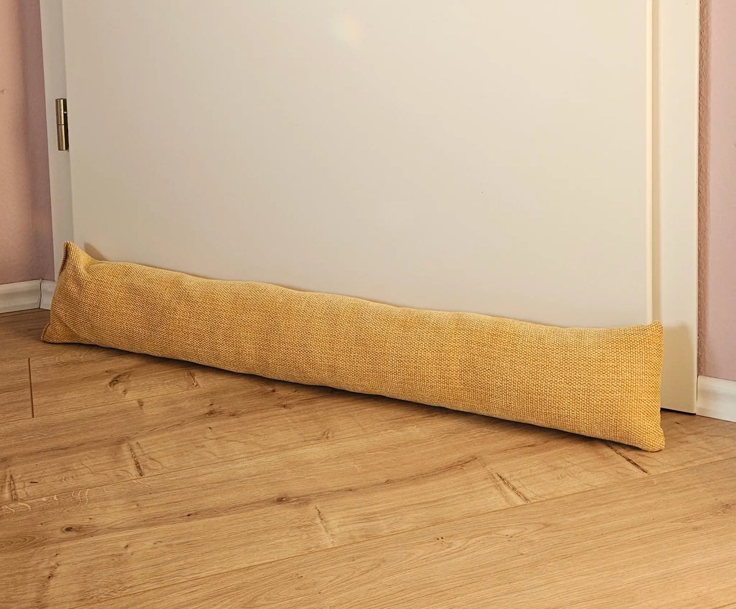 Zugluftstopper Türdichtung Türwindstopper Türen und Fenster Stoff grau creme beige 90 cm