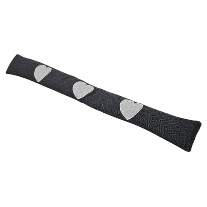 Zugluftstopper Windstopper Türdichtung Türvorleger Stern grau 90x10 cm