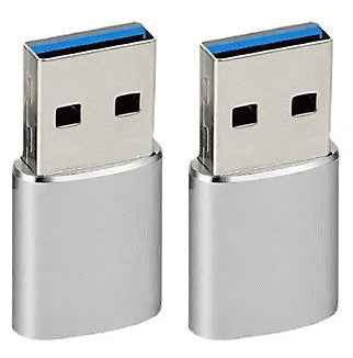 2 Stück USB Adapter Wandler Konverter USB 3.0 USB-A Stecker auf USB-C Buchse OTG - DREIKS